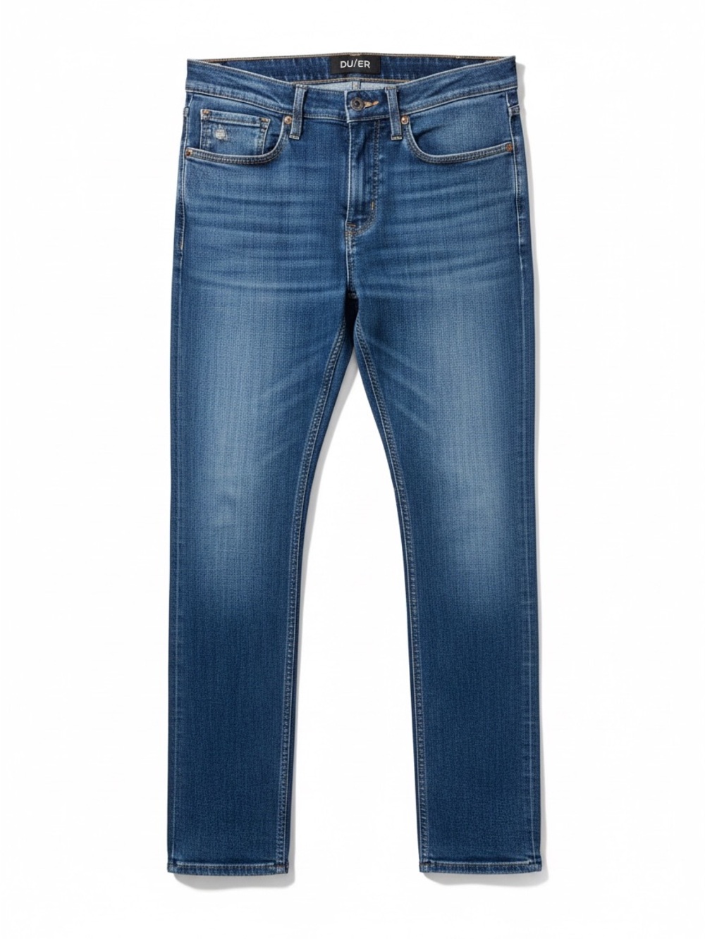 Slim Straight Men's Jeans in Medium Blue